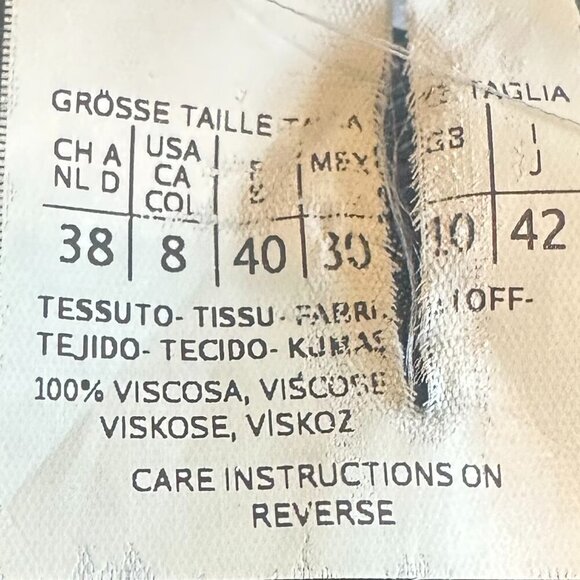 MaxMara Studio Striped Dress Crossover Retro Y2K 3/4 Sleeves Size 8 Women's - Picture 13 of 13